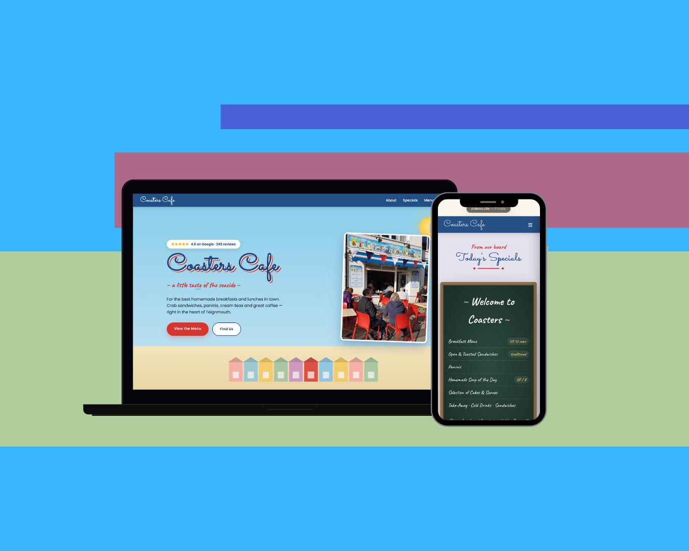 Coasters Cafe site preview