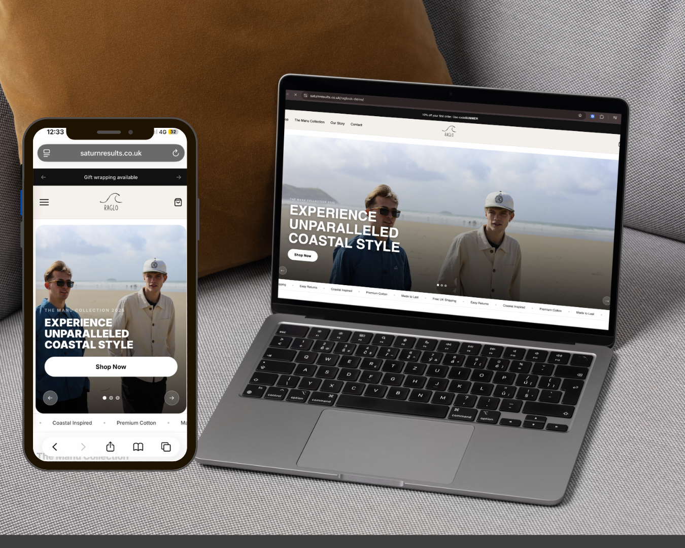 Raglo UK site preview